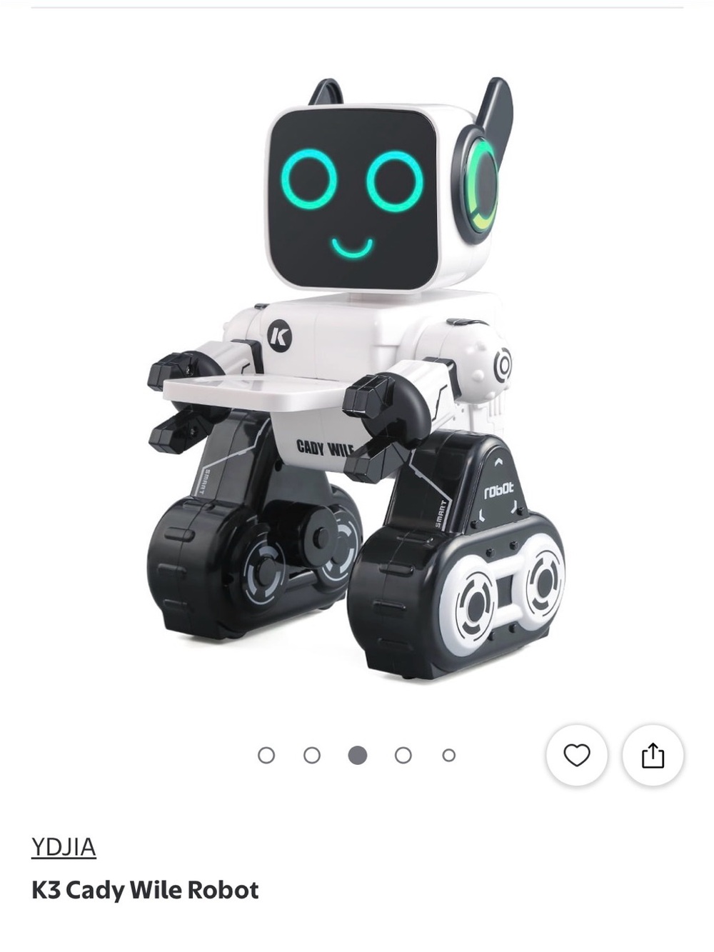 DJI K3 Cady Wile Educational Robot Toy - White and Black